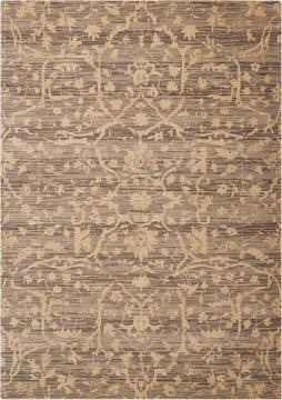 Nourison Silk Elements Beige Rectangle 6x9 ft Wool Carpet 103316