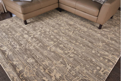 Nourison Silk Elements Beige 86 X 116 Area Rug 805-103318 Image 4