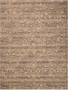 Nourison Silk Elements Beige Rectangle 8x11 ft Wool Carpet 103318