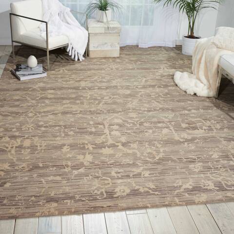 Nourison Silk Elements Beige 99 X 130 Area Rug 805-103319 Image 3