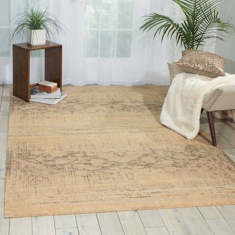 Nourison Silk Elements Beige 56 X 80 Area Rug 805-103323 Image 3