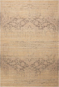 Nourison Silk Elements Beige Rectangle 6x9 ft Wool Carpet 103323