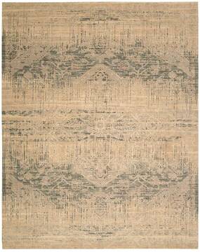 Nourison Silk Elements Beige Rectangle 8x10 ft Wool Carpet 103324