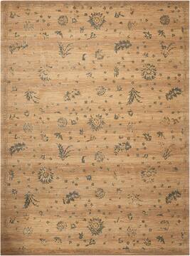 Nourison Silk Elements Beige Rectangle 10x13 ft Wool Carpet 103332