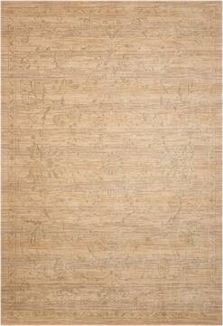 Nourison Silk Elements Beige Rectangle 6x9 ft Wool Carpet 103335