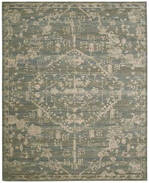 Nourison Silk Elements Blue 7'9" X 9'9" Area Rug  805-103343