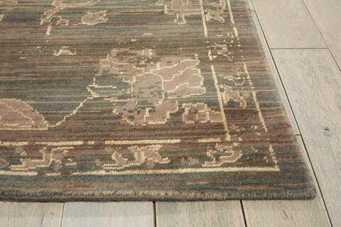 Nourison Silk Elements Blue 86 X 116 Area Rug 805-103344 Image 4