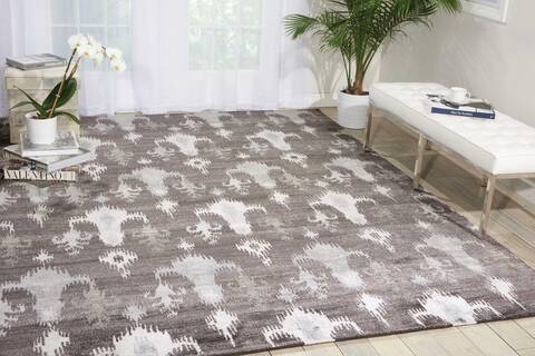 Nourison Silk Shadows Grey 39 X 59 Area Rug 805-103419 Image 3