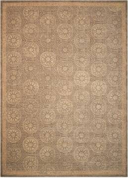 Nourison Silken Allure Beige Rectangle 6x9 ft Wool Carpet 103491