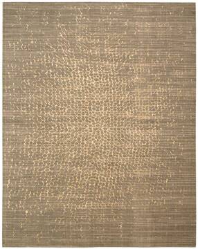 Nourison Silken Allure Beige Rectangle 8x10 ft Wool Carpet 103497