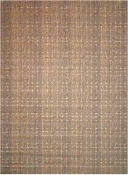Nourison Silken Allure Grey Rectangle 10x14 ft Wool Carpet 103504