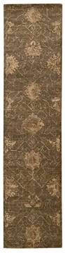 Nourison Silken Allure Brown Runner 2'5" X 10'0" Area Rug  805-103506