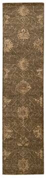 Nourison Silken Allure Brown Runner 2'5" X 10'0" Area Rug  805-103506