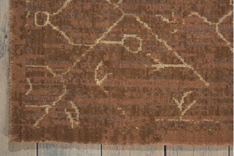 Nourison Silken Allure Brown 99 X 139 Area Rug 805-103510 Image 1