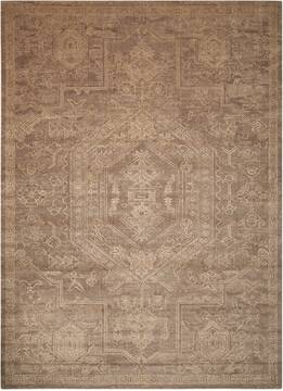 Nourison Silken Allure Beige Rectangle 6x9 ft Wool Carpet 103550