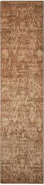 Nourison Silken Allure Brown Runner 10 to 12 ft Wool Carpet 103554