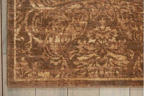 Nourison Silken Allure Brown Runner 25 X 100 Area Rug 805-103564 Image 1