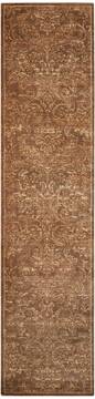 Nourison Silken Allure Brown Runner 2'5" X 10'0" Area Rug  805-103564