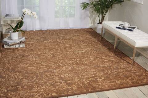 Nourison Silken Allure Brown 99 X 139 Area Rug 805-103568 Image 3