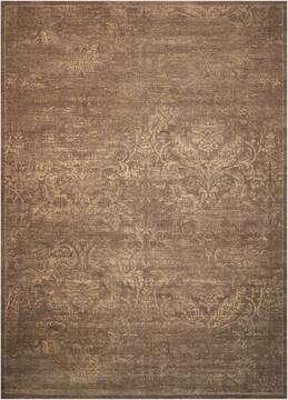 Nourison Silken Allure Beige Rectangle 8x11 ft Wool Carpet 103573