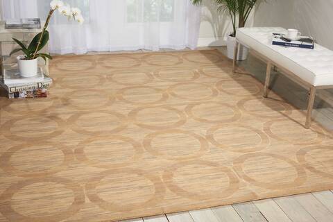 Nourison Silken Allure Beige 56 X 80 Area Rug 805-103579 Image 3