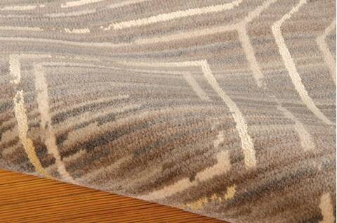 Nourison Silken Allure Grey 79 X 99 Area Rug 805-103588 Image 2