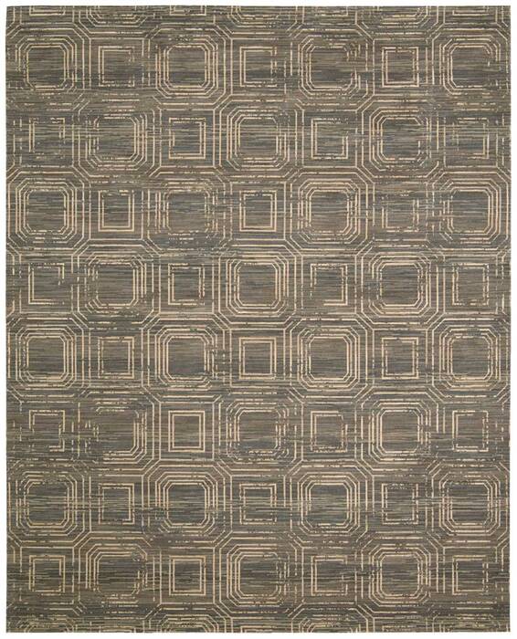 Nourison Silken Allure Grey 79 X 99 Area Rug 805-103588 Image 3
