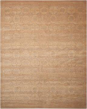 Nourison Silken Allure Beige Rectangle 8x11 ft Wool Carpet 103593