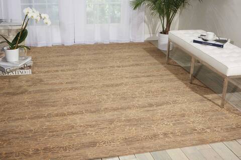 Nourison Silken Allure Brown 79 X 99 Area Rug 805-103596 Image 3