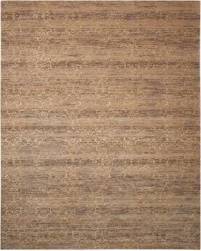 Nourison Silken Allure Brown Rectangle 8x10 ft Wool Carpet 103596
