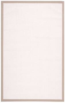 Nourison Sisal Soft White 5'0" X 8'0" Area Rug  805-103604