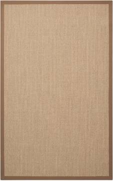 Nourison Sisal Soft Brown Rectangle 5x8 ft Wool Carpet 103612