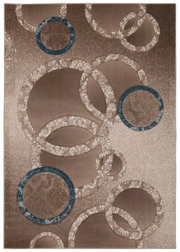 Nourison SOHO Brown Rectangle 4x6 ft polypropylene Carpet 103650