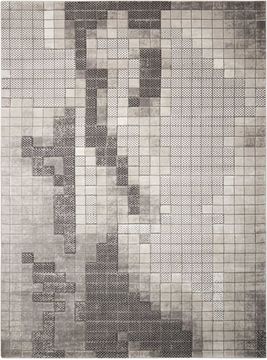 Nourison SOHO Grey Rectangle 9x13 ft polypropylene Carpet 103683