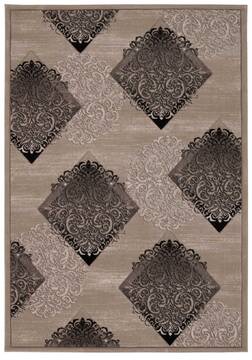 Nourison Soho Grey Rectangle 8x10 ft Polypropylene Carpet 103687