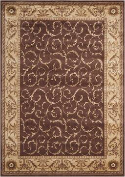 Nourison Somerset Brown Rectangle 4x6 ft Polyester Carpet 103710