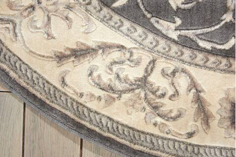 Nourison Somerset Grey Round 56 X 56 Area Rug 805-103719 Image 1