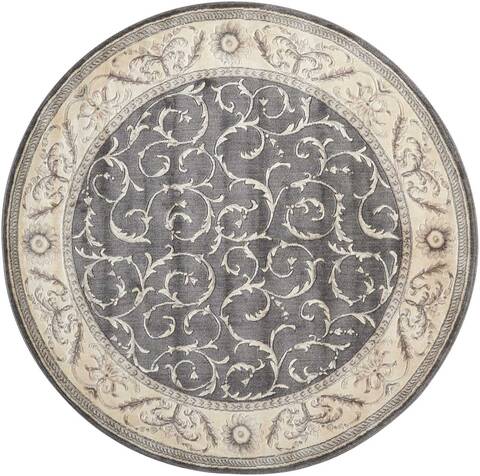 Nourison Somerset Grey Round 56 X 56 Area Rug 805-103719 Image 0