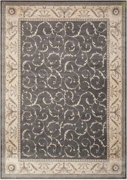 Nourison Somerset Grey Rectangle 8x11 ft Polyester Carpet 103720