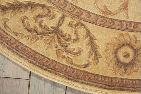 Nourison Somerset Beige Round 56 X 56 Area Rug 805-103726 Image 1