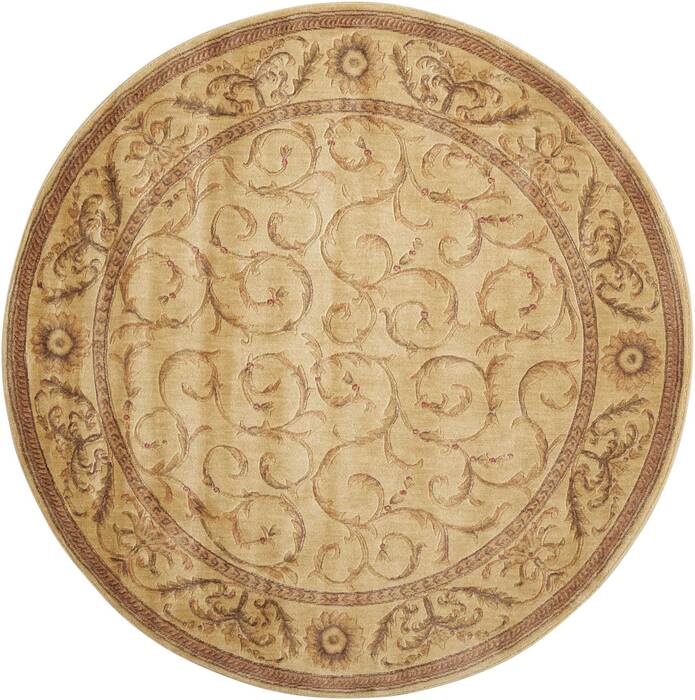 Nourison Somerset Beige Round 56 X 56 Area Rug 805-103726 Image 0