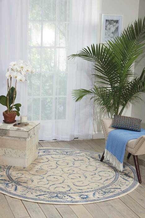 Nourison Somerset Beige Round 56 X 56 Area Rug 805-103734 Image 3