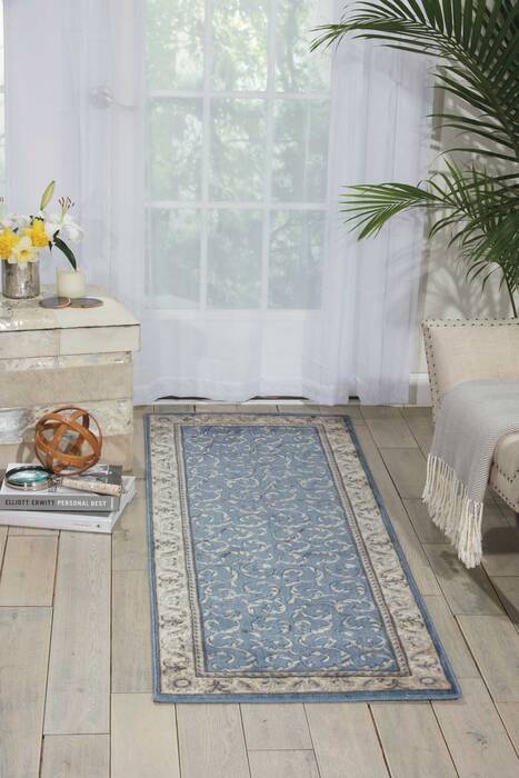 Nourison Somerset Blue Runner 23 X 80 Area Rug 805-103745 Image 3