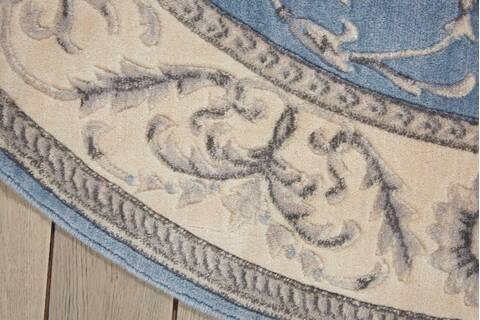 Nourison Somerset Blue Round 56 X 56 Area Rug 805-103748 Image 1