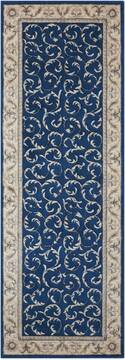 Nourison Somerset Blue Runner 6 ft and Smaller Polyester Carpet 103758