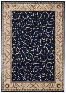 Nourison Somerset Blue Rectangle 4x6 ft Polyester Carpet 103760