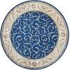 Nourison Somerset Blue Round 56 X 56 Area Rug  805-103762 Thumb 0