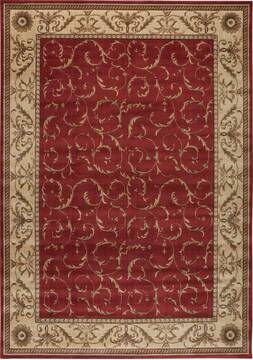Nourison Somerset Red Rectangle 4x6 ft Polyester Carpet 103774