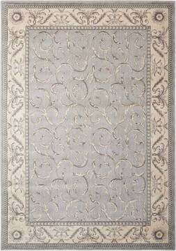 Nourison Somerset Grey Rectangle 5x7 ft Polyester Carpet 103782