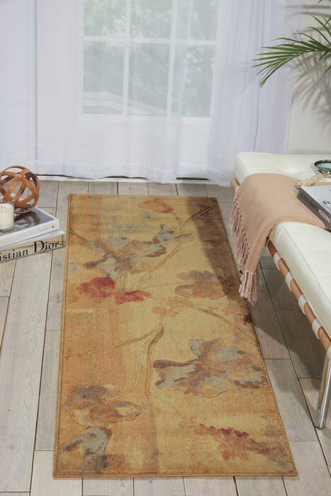 Nourison Somerset Beige Runner 20 X 59 Area Rug 805-103835 Image 3